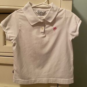 Lilly Pulitzer white polo-size YS